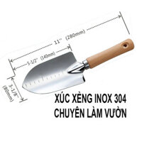 xẻng xúc đất làm vườn inox 304 cao cấp Kâtboy nhật bản không bị gỉ