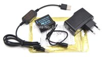 Xennos DMW-DCC11 BLG10 BLE9 dummy battery+mobile power bank cable+USB adapter for Lumix GF5 GF6 GX80 GX85 GX86CGK GX7 Mark II ZS60 TZ85 - (Plug Typ...