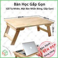 Xếp Gọn Bàn Học Gấp Gọn KhoNCC Hàng Chính Hãng - Bằng Gỗ Thông Chân Thang Đa Năng Dành Cho Học Sinh,Sinh Viên, Văn Phòng - KLM-BHGG-604024