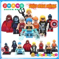 Xếp hình Aquaman - Elsa Bloodstone - Scarlet Witch - Commander A Lego Minifigures POGO PG8127
