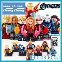 Xếp hình Avenger Thor Captain Marvel Ant man dr Strage  Wasp Scarnet Witch War Machine Iron Man Lego Minifigures Wm6063