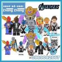 Xếp hình Avengers Nick Fury - Thor - Iron Man - Hawkeye - Nebula - Spider Man Thanos Lego Minifigures POGO PG8250