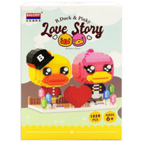 Xếp hình Balody - Nhật Ký Tình Yêu Vịt B.Duck & Pinky (1859 miếng ghép) - 7875 (16224)