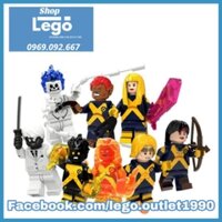 Xếp hình Cannonball - Wolfsbane - Magik - Mirage - Magma - Mr Negative's - Ghost Spider Lego Minifigures POGO PG8219