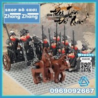 Xếp hình chiến sa xe ngựa đại quân Tần thủy hoàng của đế chế Đại Tần Lego Minifigures Koruit XP601