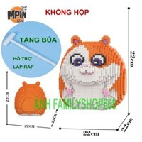 xếp hình chuột hamster mpin 22cm (TẶNG BÚA) Đồ chơi lắp ráp mô hình cỡ lớn Hàng Đẹp bearbrick