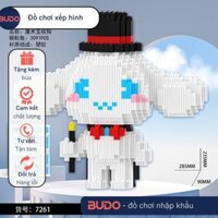 xếp hình Cinnamoroll ảo thuật áo choàng đen cầm gậy nón đen kitty melody kuromi   đồ chơi lắp ráp nanoblock