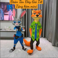Xếp hình cỡ đại 74cm cảnh sát cáo nick và thỏ zootopia judy cỡ lớn size to 74cm đồ chơi xếphình 3d siêu đẹpsịn