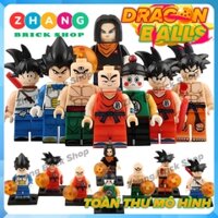 Xếp hình Dragon Ball Android 17 - Krillin - Tien Shinhan - Chiaotzu - Goku - Vegeta Lego Minifigures Koruit KT1007
