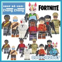 Xếp hình Fortnite Sky Fox - Vanguard - Burnout - Sledgehammer - White Suit Lego Minifigures Kopf KF6058