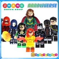 Xếp hình Hope Summers, Black Mamba  - Red Arrow  - Firestar siêu anh hùng Marvel Lego Minifigures POGO PG8120
