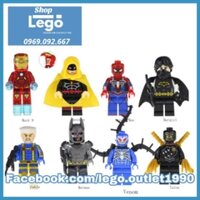 Xếp hình Hourman - Spider-man - Batgirl - Cable - Batman - Venom - Talon Lego Minifigures Kopf Kf6051