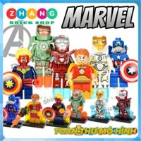 Xếp hình Iron Man Captain Marvel Space Captain America MK39 MK47 Scuba Ironman Lego Minifigures Decool 0244 0249
