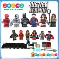 Xếp hình Jutice League Bathero - Flash - Aquaman - Wonder Woman - Cyborg - Superman Lego Minifigures Decool 0282 0287