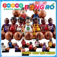 Xếp hình Kobe Bryant - Michael Jordan - LeBron James tặng kèm bóng rổ NBA Lego Minifigures Koruit KT1021