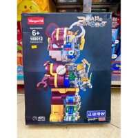 Xếp hình lắp ráp Bearbrick 400% Wangao 188012 Mô hình The Flash