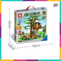 Xếp Hình Lắp Ráp Minecraft My World 1000 Chi Tiết MG286 Nhà Cây Trong Rừng Tree House