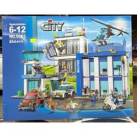 xếp hình lắp ráp thành phố 6063 Trụ sở Cảnh sát