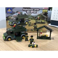 xếp hình lego cứu thương quân đội