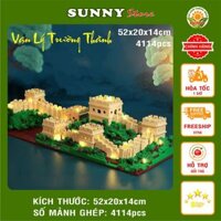 Xếp hình lego hình Vạn Lý Trường Thành - Đồ chơi lắp ráp rèn luyện trí thông minh - Sunny