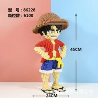 Xếp hình Lego LUFFY cở size 45 cm đồ chơi xếp hình 3d cho bé chuẩn mẫu có sẵn