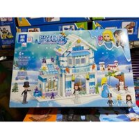 xếp hình LEGO ngôi nhà băng, đồ chơi cho bé chất lượng