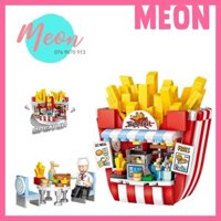Xếp hình lego Potato restaurant - Miniblock xếp mô hình nhà cửa size L