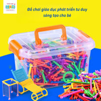 Xếp Hình Lego Que Diêm, Bộ Đồ Chơi Lắp Ghép Quy 3D Sáng Tạo (600 chi tiết)