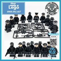 Xếp hình mô hình cảnh sát đặc nhiệm Ghost Squad phản ứng nhanh như Swat Lego Minifigures No840077