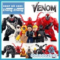 Xếp hình mô hình gồm Carnage - Cletus Kasady - Eddie Brock - Anti-Venom - Scream Lego WM6120