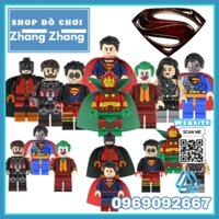 Xếp hình Mr Miracle - Superboy - Doctor Mid-nite - Donna Troy - Joker - Cyborg Lego Minifigures Kopf KF6063