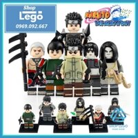 Xếp hình Naruto Sai - Hidan - Sarutobi Hiruzen - Orochimaru - Rock Lee- Aburame Shino Lego Minifigures KDL803