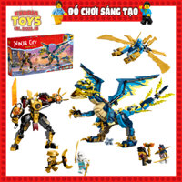 Xếp hình Ninjago 71786 Rồng Nguyên Tố Đối Đầu Chiến Giáp Đế Vương - Đồ Chơi Lắp Ghép Sáng Tạo - ZIMO 88086 1796