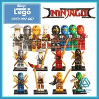 Xếp hình Ninjago WO - Zane - Golden Ninja - Pythor - Cole - Jay - Lloyd - Kai Lego Minifigures JR747