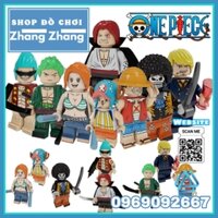 Xếp hình One Piece Luffy - Zoro - Nami - Chopper - Shanks - Brook - Franky - Sanji Lego Minifigures Pogo PG8244