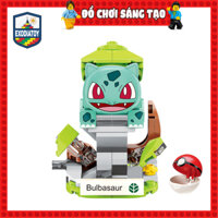 Xếp hình Pokemon GO BrickHeadz Bulbasaur (tặng kèm Pokeball) - Đồ Chơi Lắp Ghép Sáng Tạo - Keeppley B0104