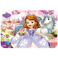 Xếp Hình Puzzle 200 Mảnh Hộp Thiếc In Dập Nổi 3D - Công chúa sofia