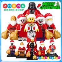 Xếp hình Santa Claus - Darth Vader - Harley Queen - Old Granny - Joker - C-3PO Giáng Sinh Lego Minifigures Xinh X0140