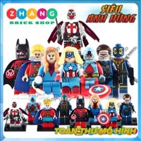 Xếp hình SPIDER MAN BATMAN X-Men Deadpool Cyclops Quasar Azrael Red Lantern Atom Mary Jane Lego Minifigures POGO pg8056
