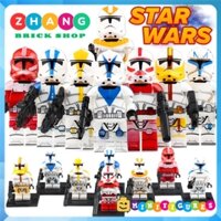 Xếp hình Star Wars binh đoàn Armored Clone Trooper mới nhất 2021 Lego Minifigures Xinh X0300