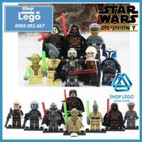 Xếp hình Star Wars Bo-Katan  Revan Kylo Ren Darth Malgus Mitaka Yoda Dengar Coleman Trebor Lego Minifigures Pogo PG8071