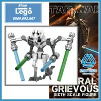 Xếp hình Star Wars Revenge of the Sith GENERAŁ GRIEVOUS Lego Minifigures Pogo PG630