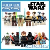 Xếp hình Star Wars Yoda - Clone Trooper - Captain Rex - Jek-14 - Obi Wan - Han Solo Lego Minifigures SY195
