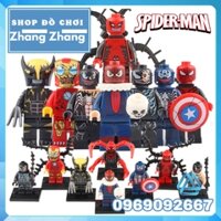 Xếp hình Symbiote Iron Man - Venom - Wolverine - Spider-Man - Deadpool Lego Minifigures WM6044