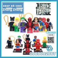 Xếp hình The Flash Wonder woman Catwoman Joker DeadPool Nick Fury Aquaman Cyclops DC Comics Lego Minifigures SY Sy178