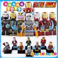 Xếp hình Tuyển tập Iron-man Thanos Warmachine mk1 Lego Minifigures xinh X0252