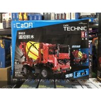 Xếp hình Xe Trộn Bê Tông Động Cơ Pin Sạc Điều Khiển Từ Xa 814 mảnh Cada c51014