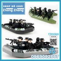 Xếp hình xuồng máy cano cao tốc của lực lượng đặc nhiệm SWAT Lego Minifigures