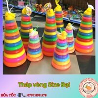 Xếp vòng sato , đồ chơi xếp vòng nhựa nhiều màu cho bé hàng Việt Nam, nhựa an toàn cho trẻ sơ sinh