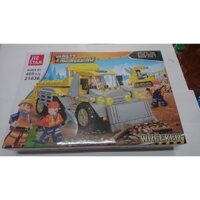 Xêps hình máy xúc 21036,Lego máy xúc loại trung bình